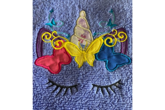 A Butterfly Unicorn Applique for Dreamy, Personalized Gifts
