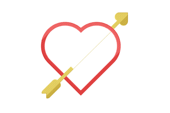 A Designer's Look at the Cupid Arrow Love Embroidery Design