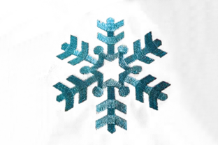 A Simple Snowflake Design for Elegant Holiday Embroidery