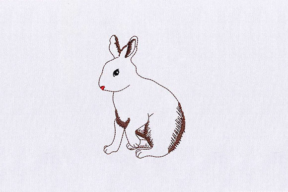 Bunny Rabbit Embroidery for Craft Fair Products