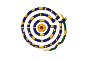 Moon Mazing Embroidery Design for Boutique Apparel