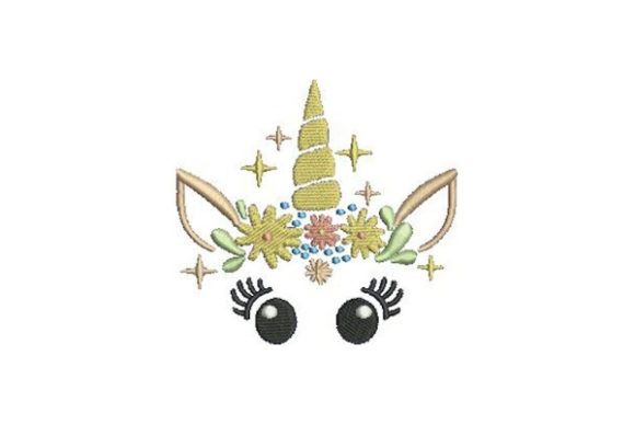 Sparkling Unicorn Face Embroidery for Seasonal Magic